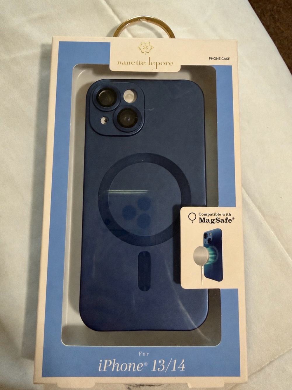 Nanette Lepore Navy Blue MagSafe iPhone 13/14 Case